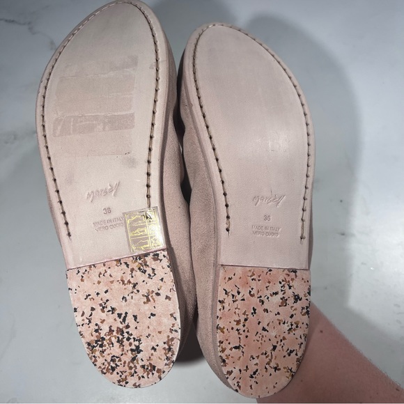 Marsell Elastic Suede Upper Slip On Light Pink Ballerina Flats - Picture 9 of 9